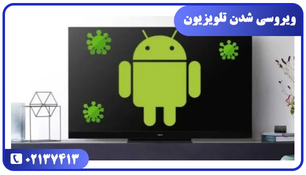 چشمک زدن و روشن نشدن تلویزیون به دلیل ویروسی شدن