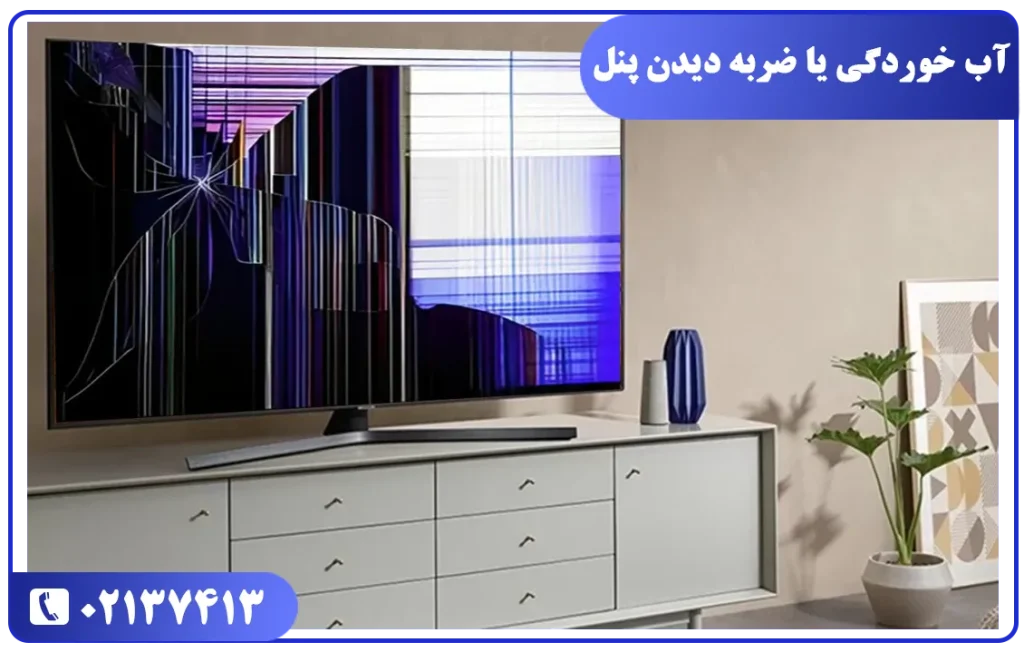 تلویزیون تصویر ندارد اما صدا دارد به علت خرابی پنل